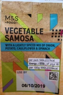 M&S Vegetable Samosa