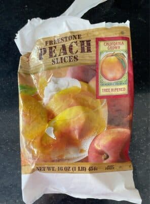 Freestone Peach Slices