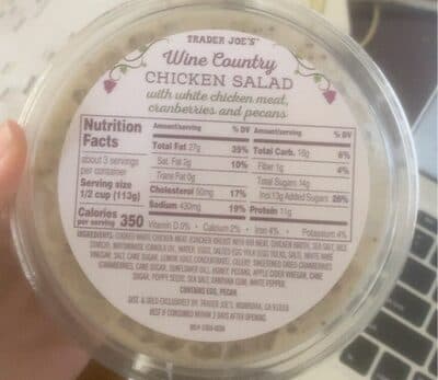 Wine country chicken salad