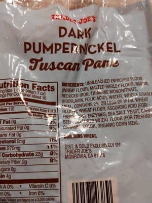 Dark Pumpernickel Tuscan Pane