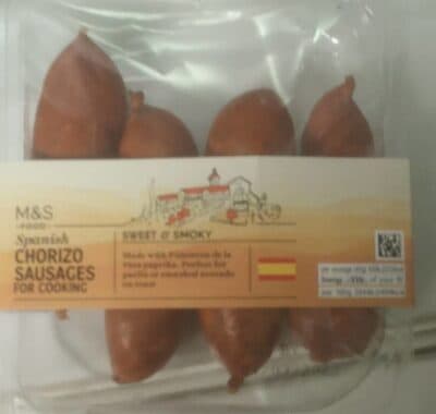 Spanish chorizo sausages for cooking