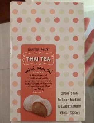 Thai tea mochi