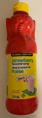 Strawberry flavoured sirop