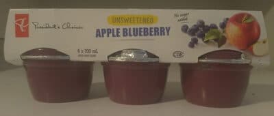 Unsweetened Apple Blueberry Fruit Blend