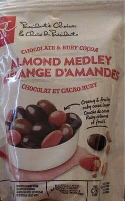 Mlange damandes chocolat et cacao ruby