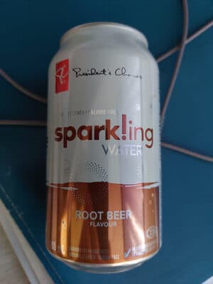 sparkling water: root beer flavour