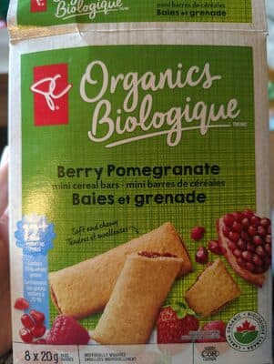 Berry Pomegranate Mini Cereal Bars