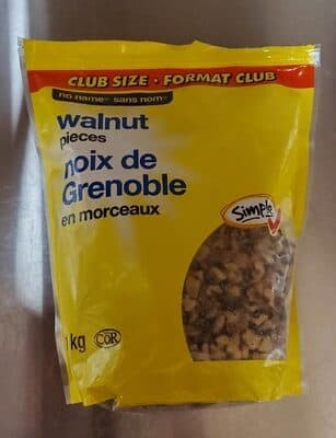 Walnut pieces