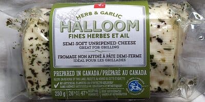 Herb & Garlic Halloomi Semi-Soft Unripened Cheese
