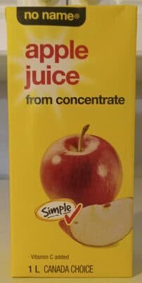 Apple Juice from Concentrate