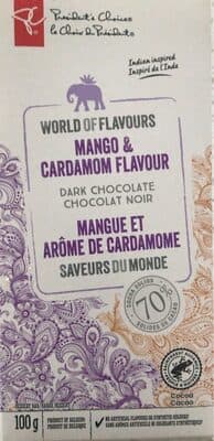 Mango & Cardamom Flavour Dark Chocolate