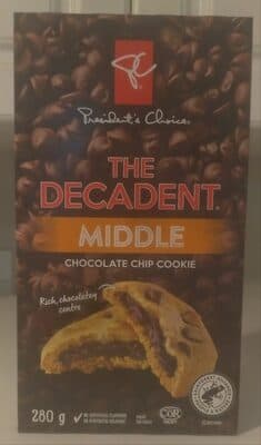 The Decadent Middle Chocolate Chip Cookie