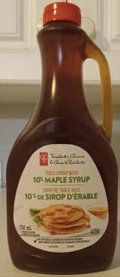 Table Syrup with 10% Maple Syrup