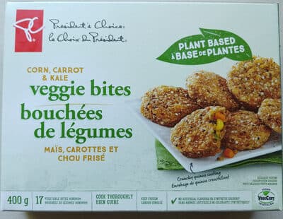 Veggie Bites - Corn, Carrot, and Kale
