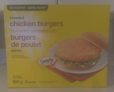 Fully Cooked Breaded Chicken Burgers