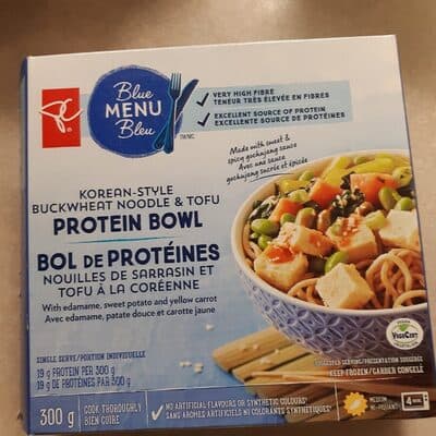 Bol de protines nouilles de sarrasin et tofu la corenne
