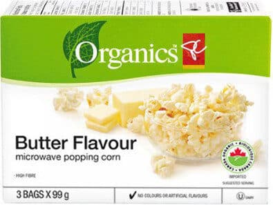 Microwave popcorn butter flavour