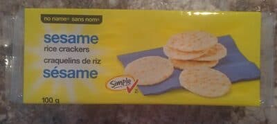 Sesame Rice Crackers
