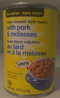 Slow-Cooked Style Beans with Pork & Molasses