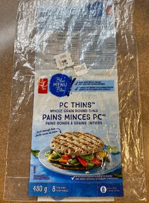 Thins Whole Grain Round White Buns