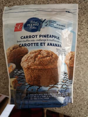 Carrot Pineapple Bran Muffin Mix