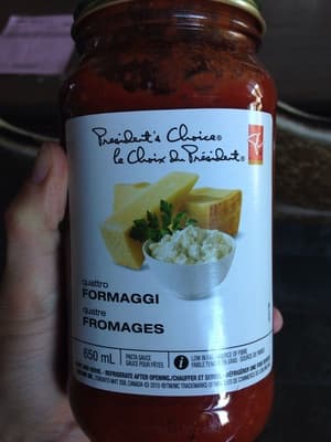 Sauce pour pâtes aux quatre fromages