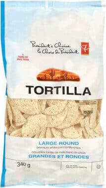 Round Premium White Corn Tortilla Chips