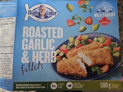 Roasted Garlic & Herb Breaded Seasoned Pollock Fillets