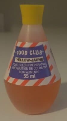 Yellow Food Color Preparation