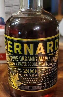 100% Pure Organic Maple Syrup