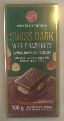 Whole Hazelnuts Swiss Dark Chocolate
