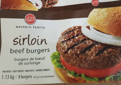 Sirloin Beef Burgers