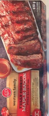 Maple Bacon Fully Cooked pork back ribs