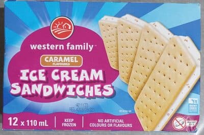 Caramel Flavoured Ice Cream Sandwiches