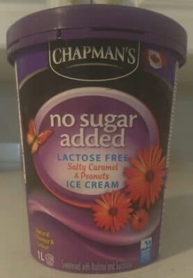 No Sugar Added Salty Caramel & Peanuts Lactose Free Ice Cream