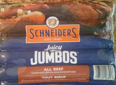Juicy Jumbo All Beef Wieners