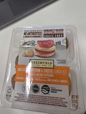 Uncured Pepperoni & Cheese Lunch Kit