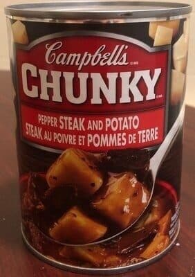 Pepper steak and potato