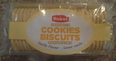 Vanilla Flavour Sandwich Cookies