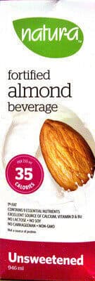 Unsweetened Fortified Almond Beverage
