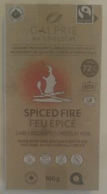 72% Cocoa Spiced Fire Dark Chocolate