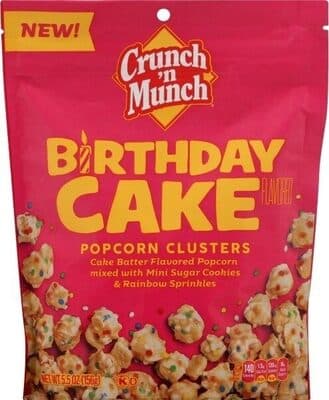 Birthday Cake Flavored Popcorn Clusters