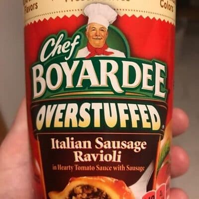 Italian Sausage Ravioli In Hearty Tomato Sauce