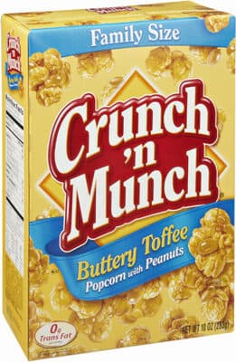 Popcorn With Peanuts, Buttery Toffee