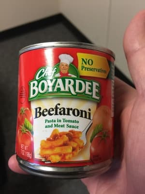 Beefaroni, Pasta in Tomato and Meat Sauce