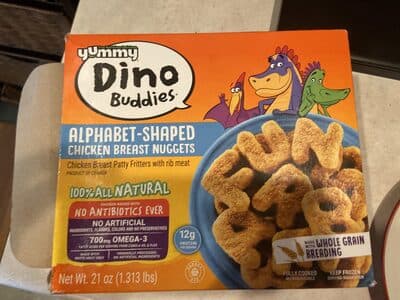 ALPHABET - SHAPED CHICKEN BREAST NUGGETS