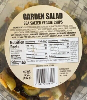 Sea Salted Veggie Chips