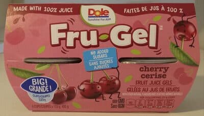 Cherry Fruit Juice Gels
