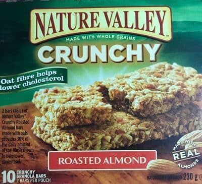 Barres granola crunchy amandes grillées