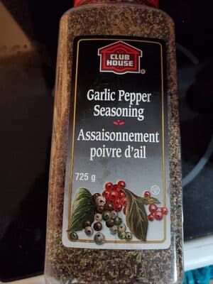 Club House Garlic Pepper Seasoning